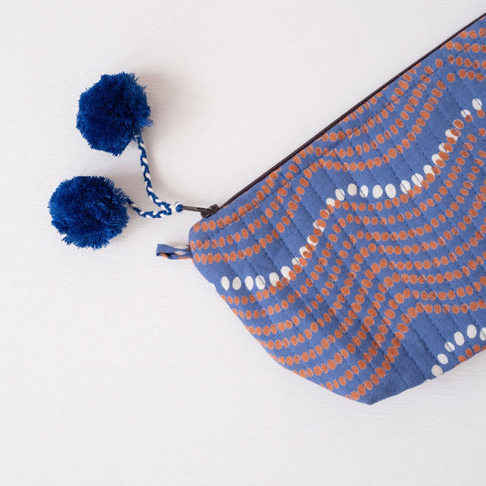 Block Print Makeup Pouch