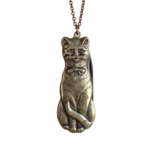 Cat Knife Necklace