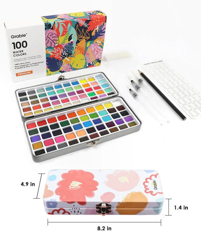 100 Watercolor Set
