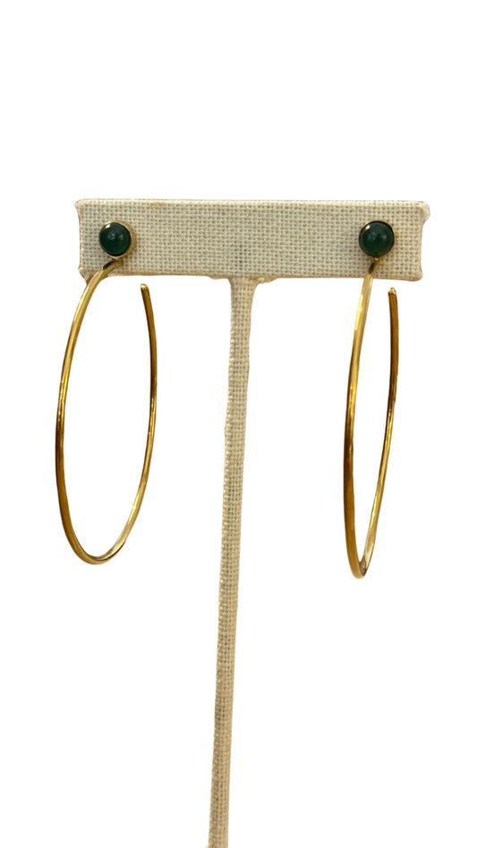 Labradorite Hoops