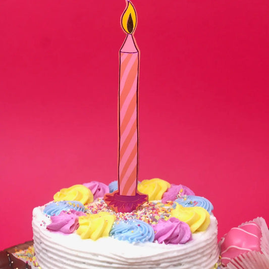 Birthday Candle Bookmark