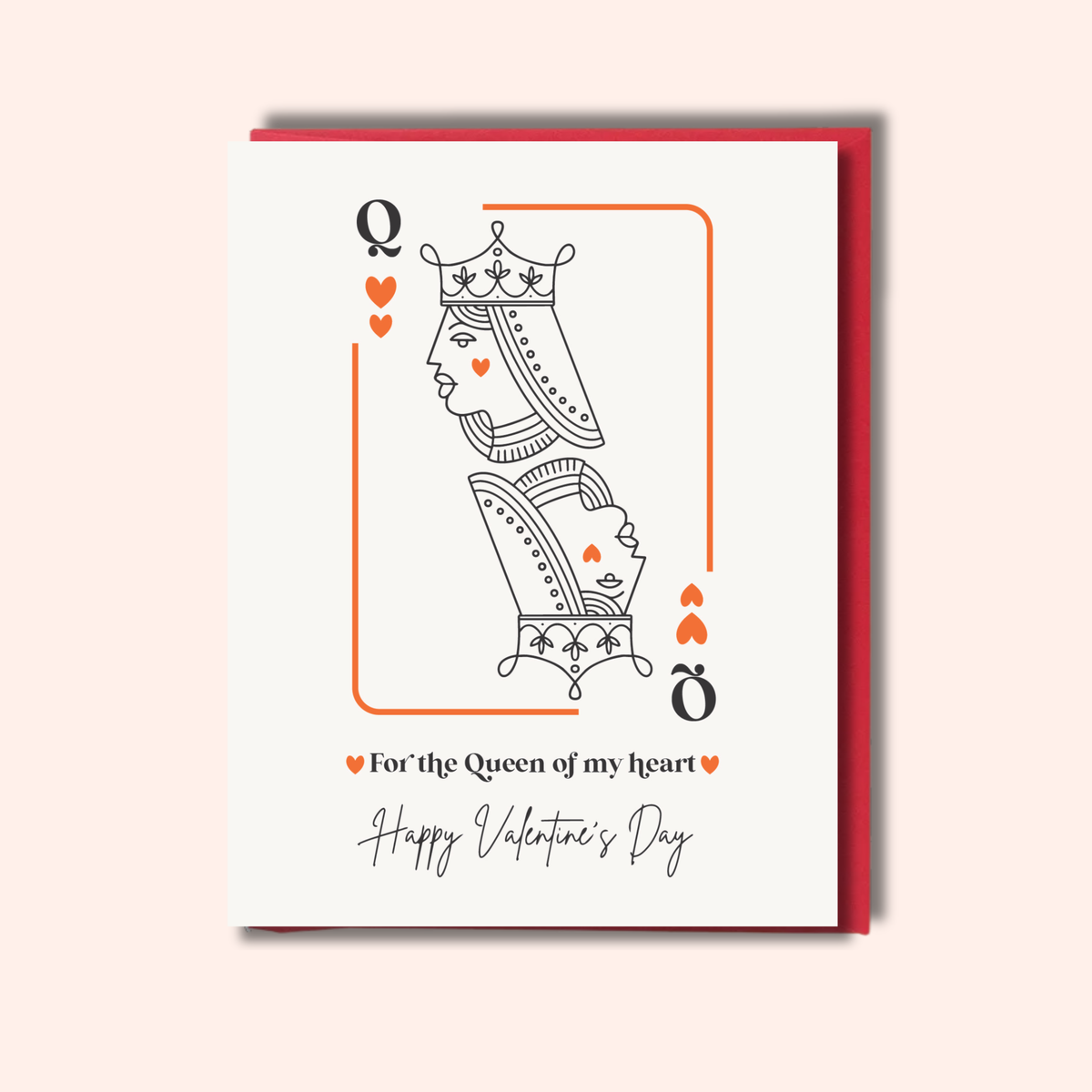 Queen of Hearts Card