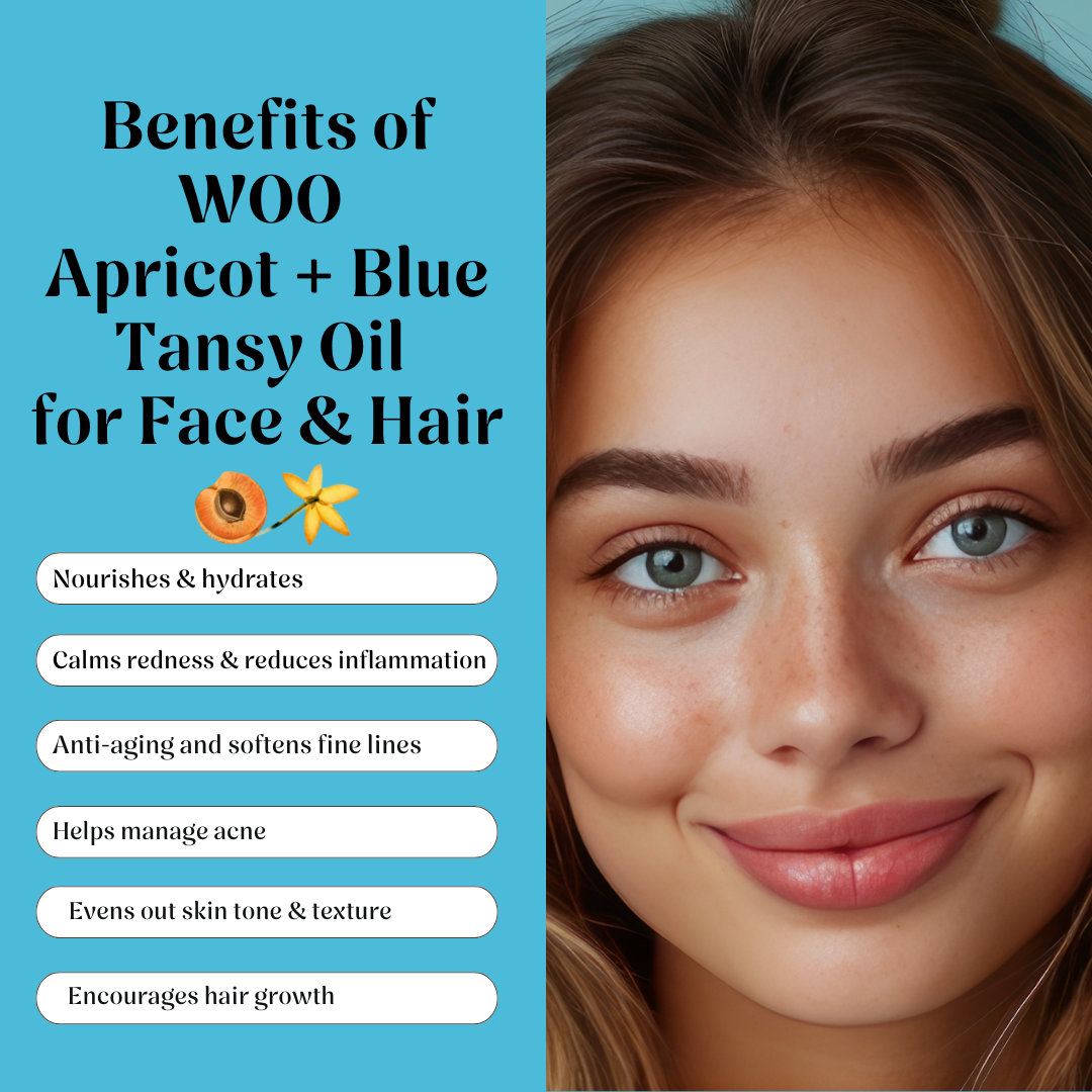 Organic WOO Blue Tansy + Apricot Oil