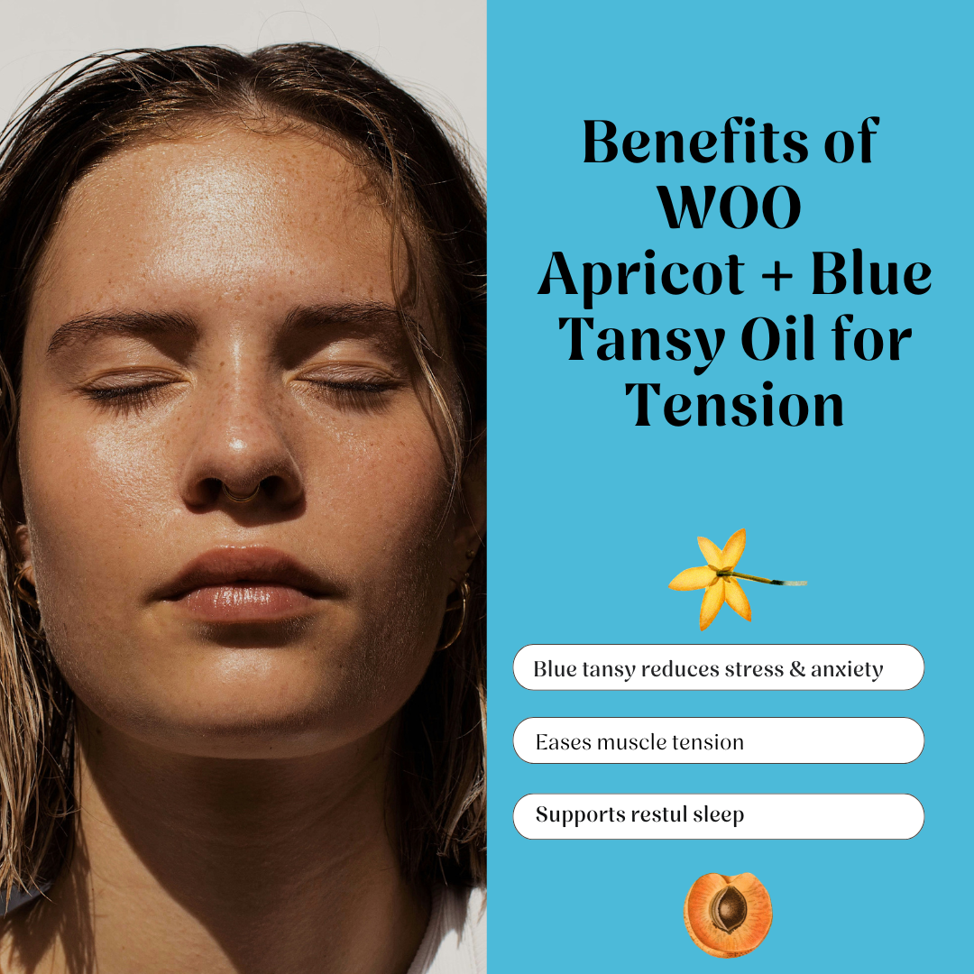Organic WOO Blue Tansy + Apricot Oil