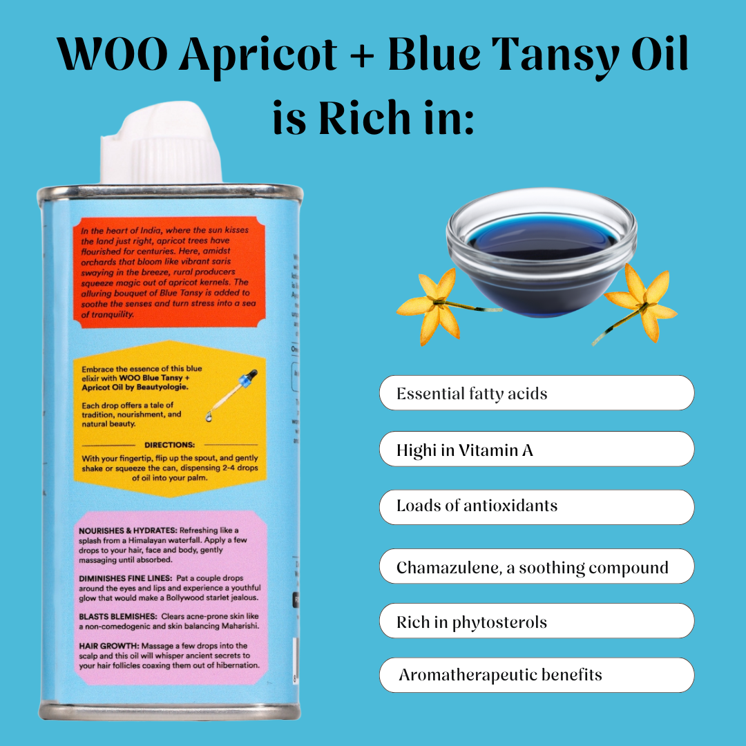 Organic WOO Blue Tansy + Apricot Oil