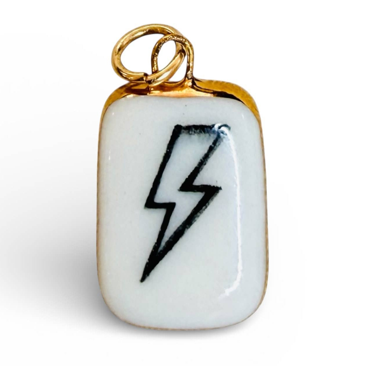 Lightning Bolt Outline Charm
