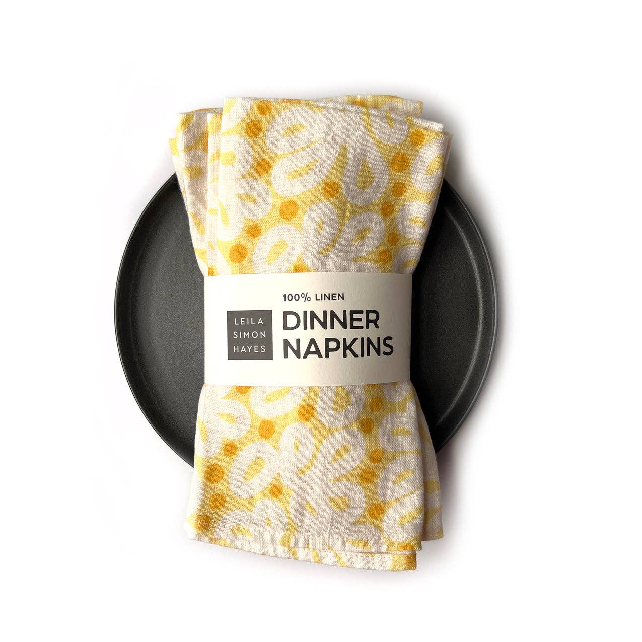 Lace Loops Linen Napkin set/4
