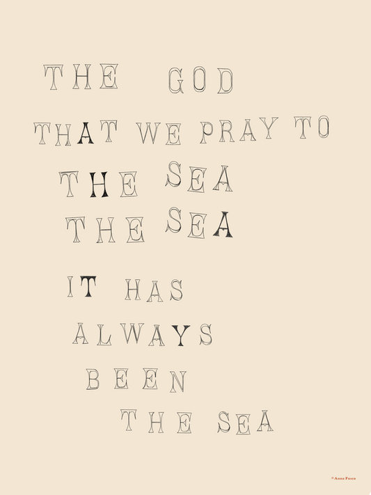 The Sea, The Sea Print