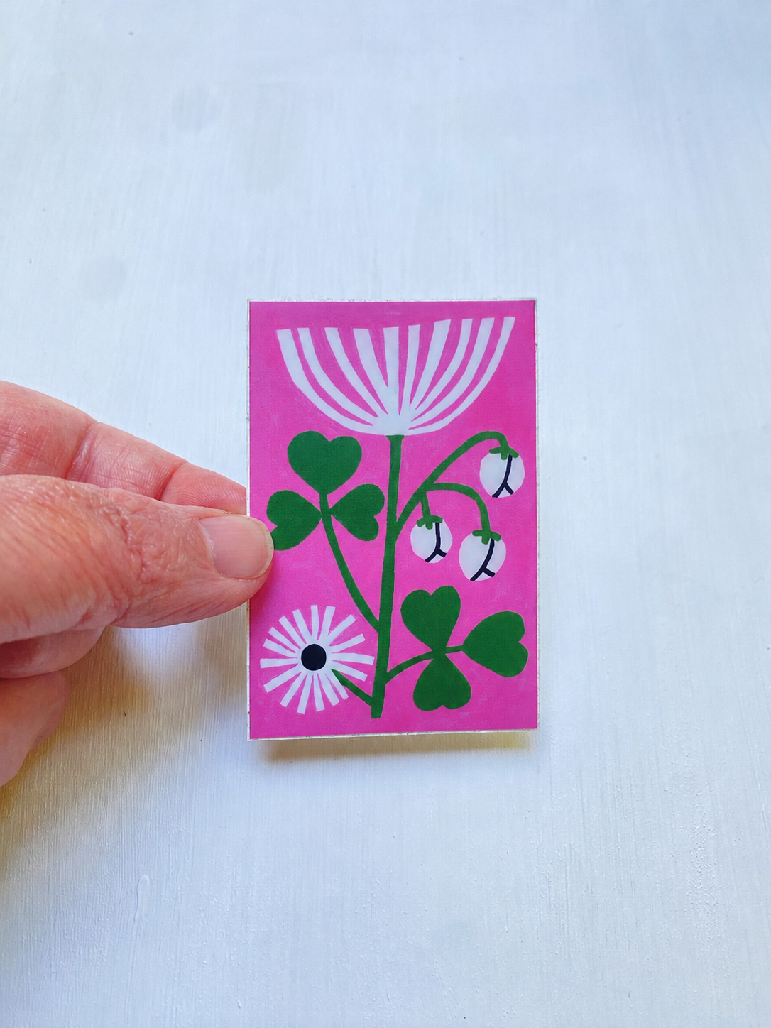Pink Botanical Sticker