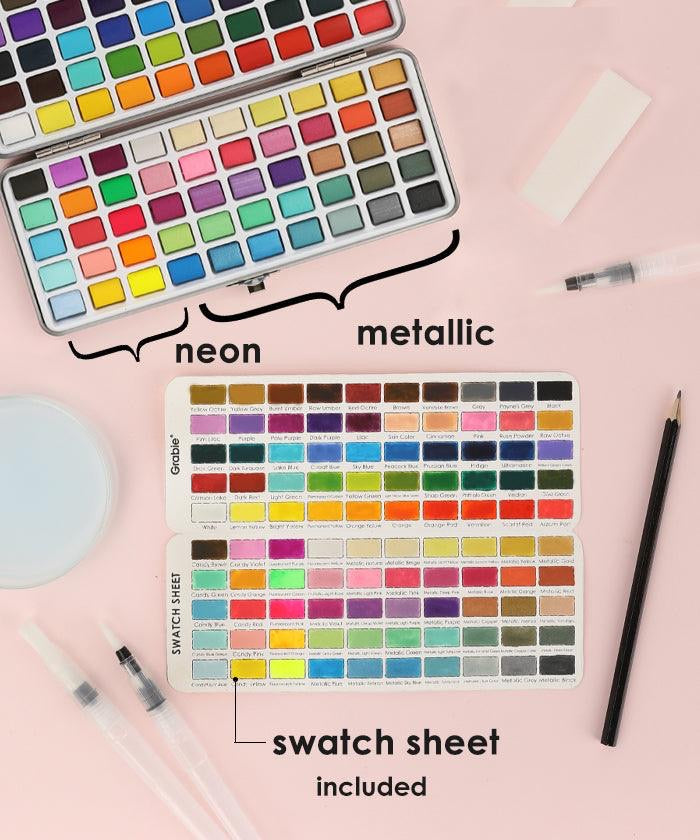 100 Watercolor Set