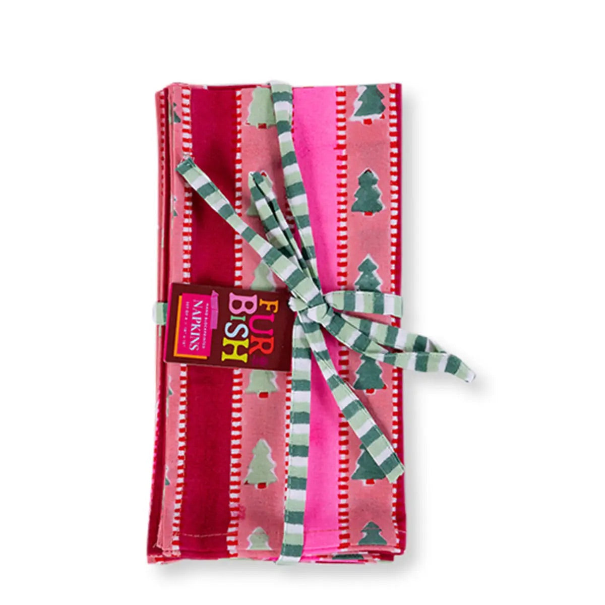 Snowwood Stripe Napkins s/4