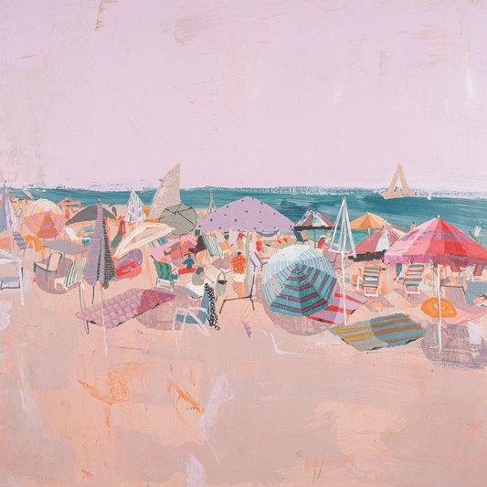 18"x24" Plum Coast Framed