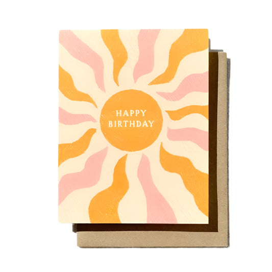 Coastal Boho Sunshine Birthday Card