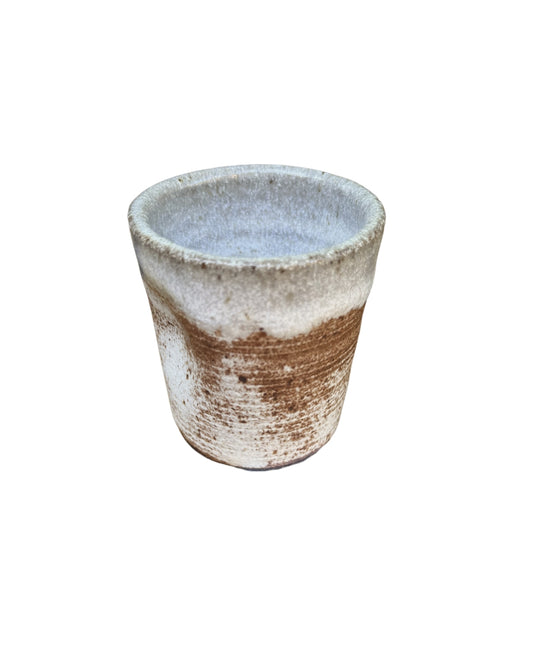 Dark Brown/White Chamois Espresso Cup