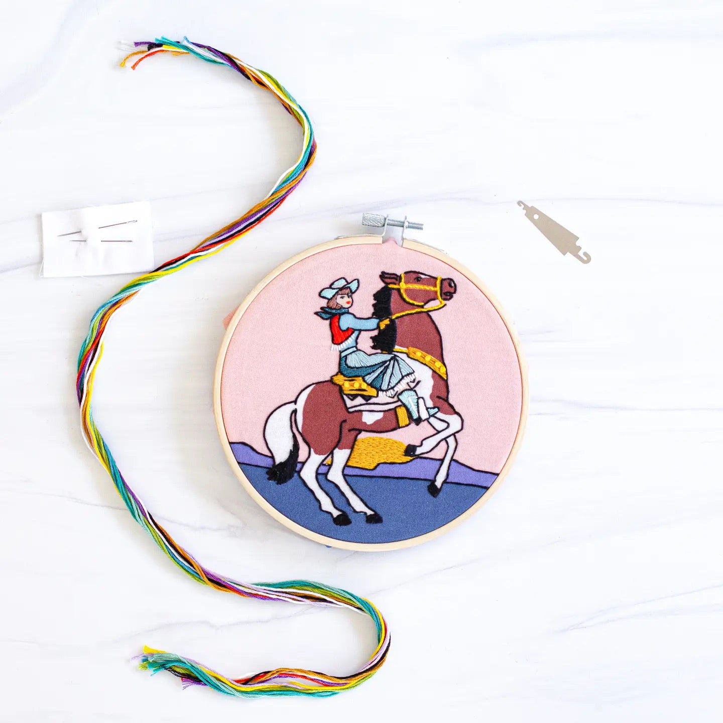 Cowgirl Embroidery Kit