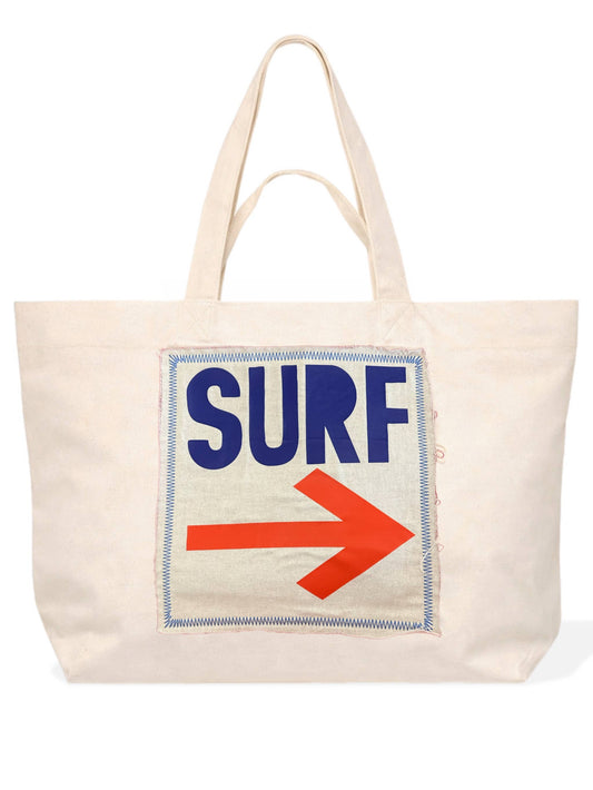 Surf This Way Oversized Cabana Bag
