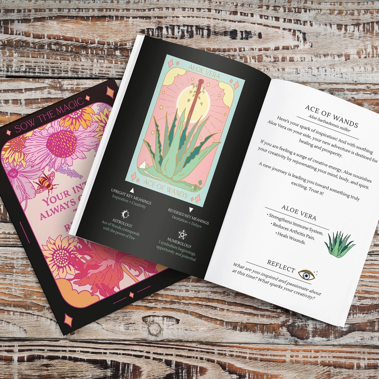 Botanical Tarot Deck + Guidebook