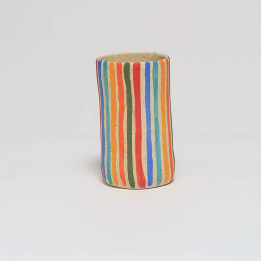 Melville Ceramic Striped Vase