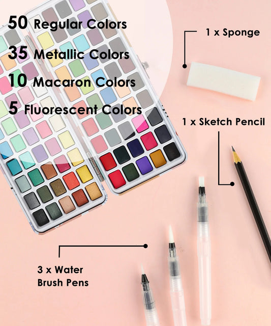 100 Watercolor Set