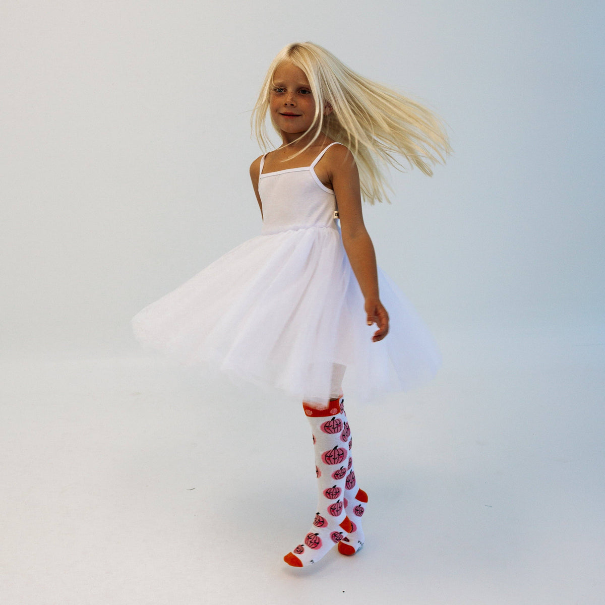 Pumpkin Knee High Socks