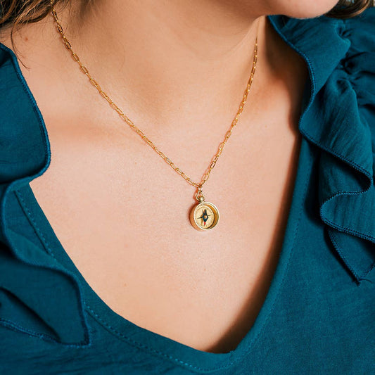 Tiny Compass Necklace