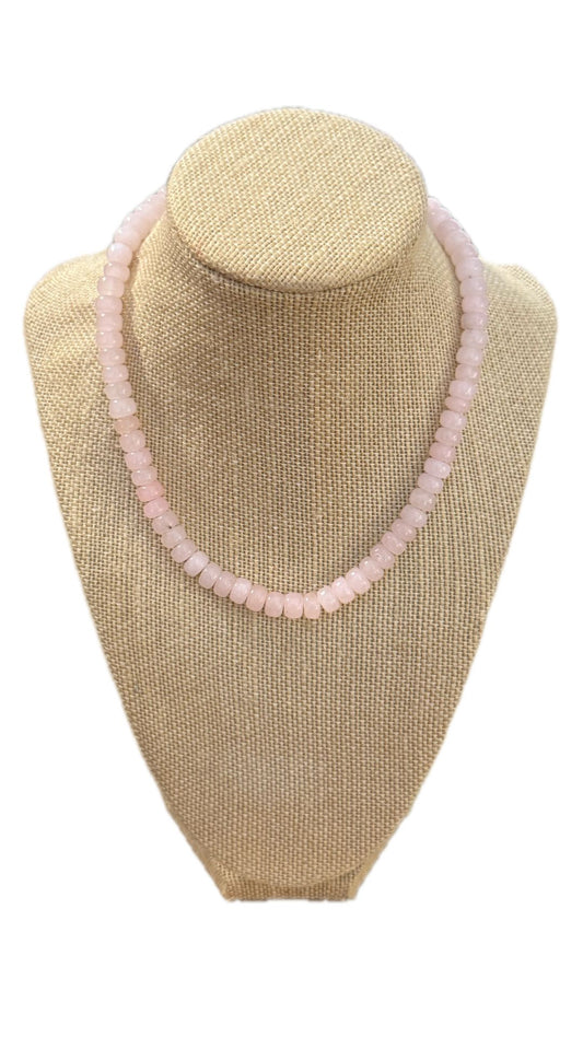 Light Pink Jade Necklace