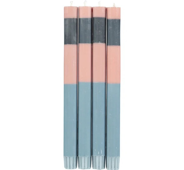 Striped Candle 4 pack