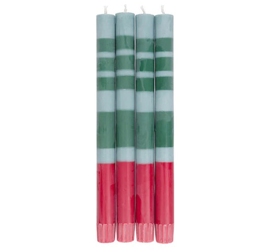 Striped Candle 4 pack