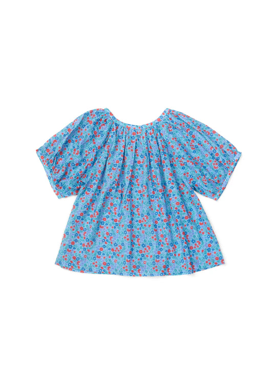 Euclid Top - Mini Floral Little Boy Blue