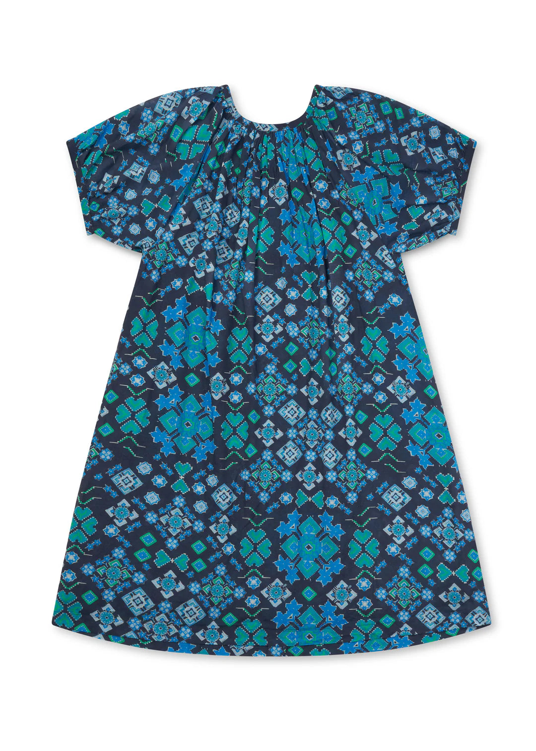 Euclid Dress - Blue/Iguana/Dark Blue