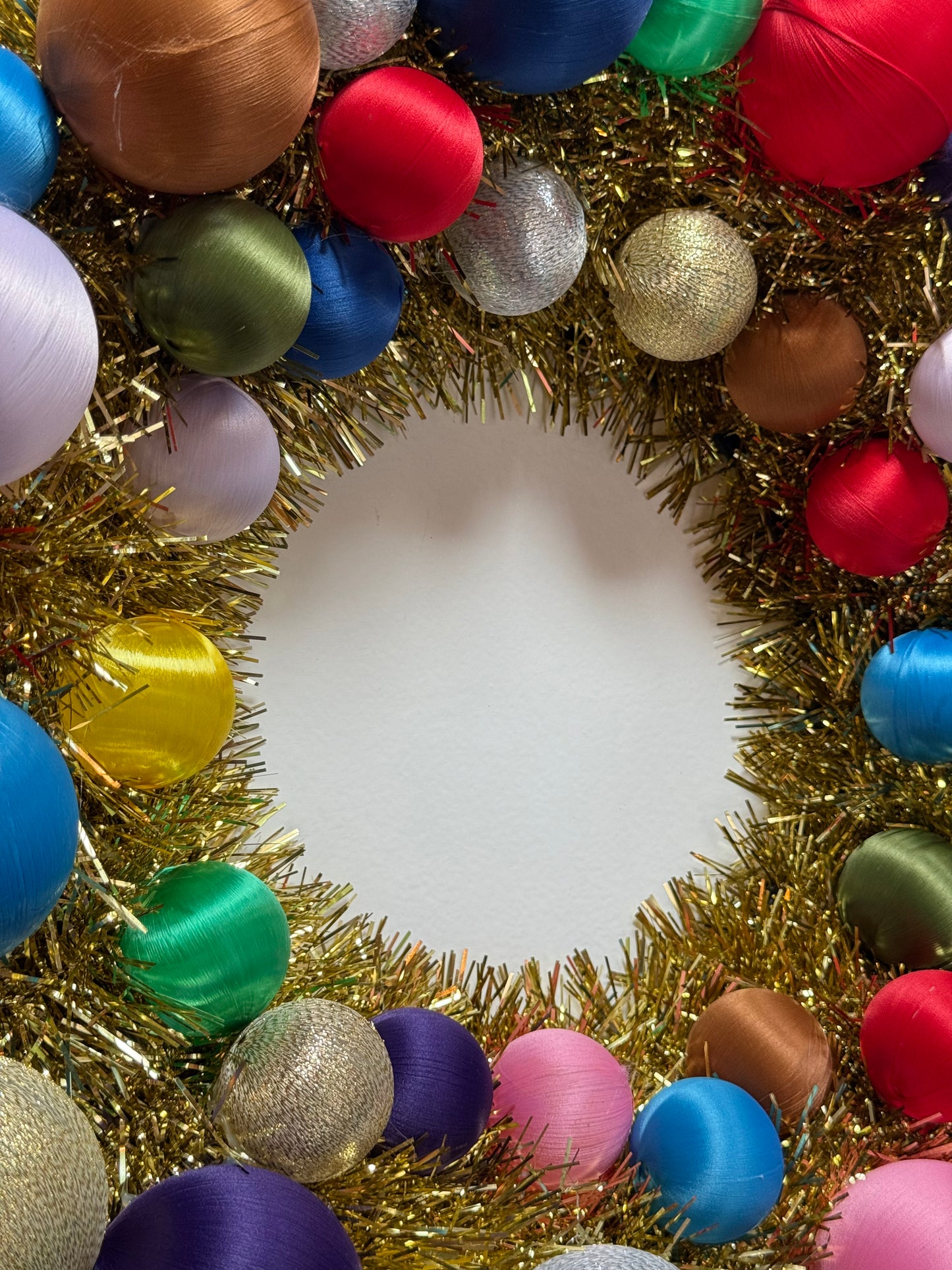 Satin Ball Wreath