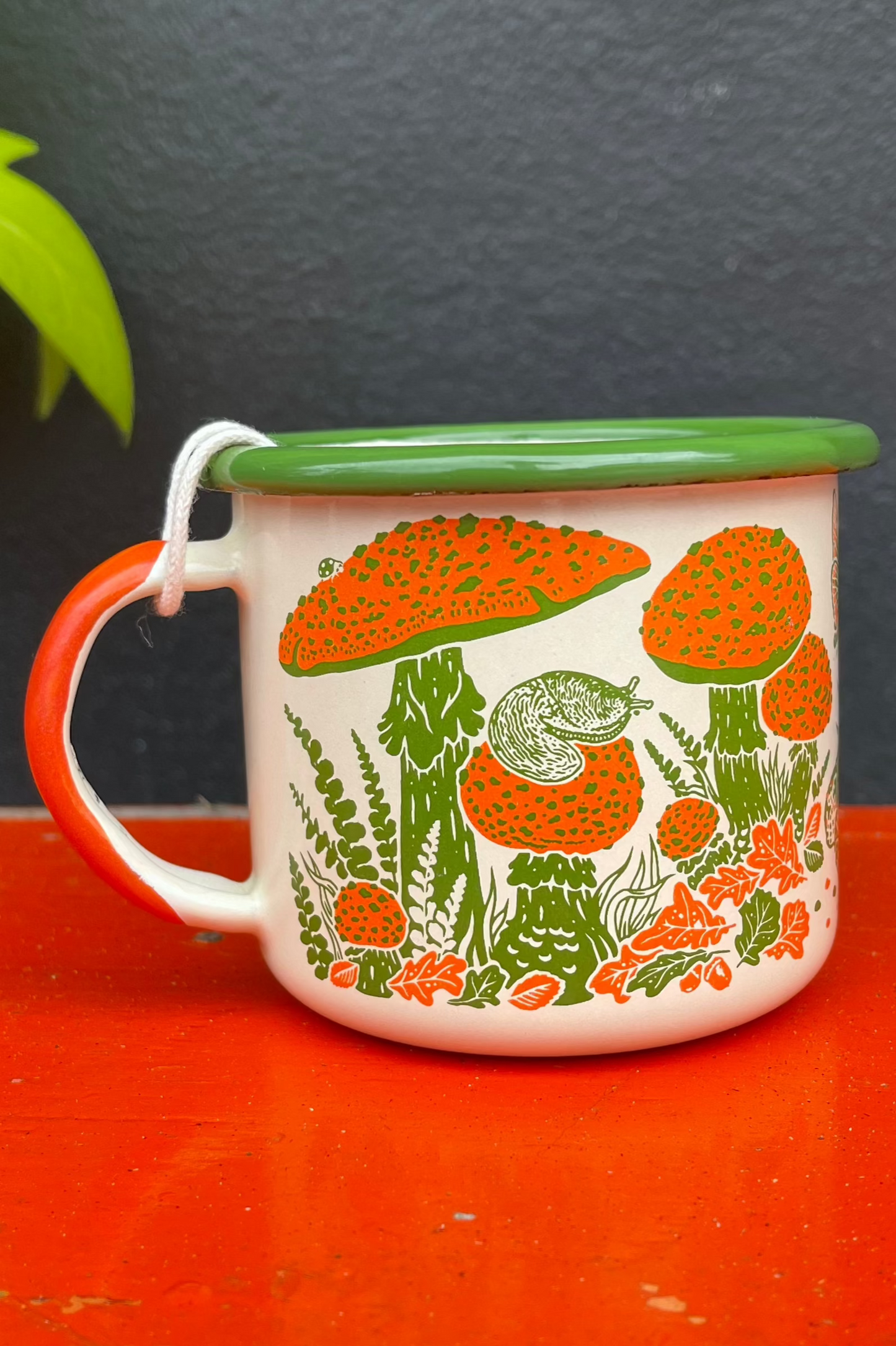 Mustard Beetle Enamel Mug