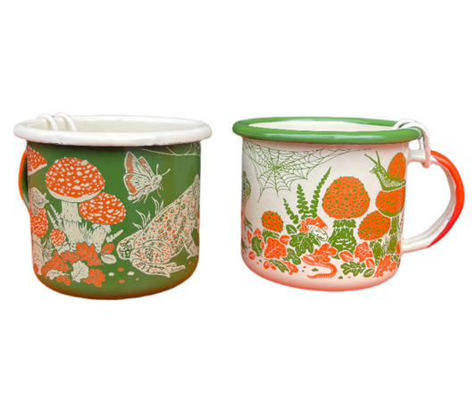 Mustard Beetle Enamel Mug