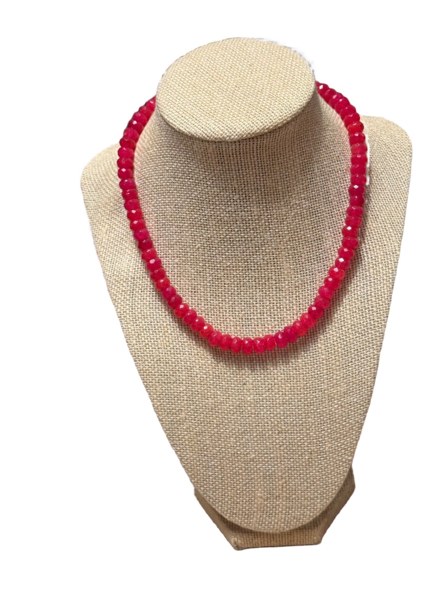 Magenta Jade Necklace