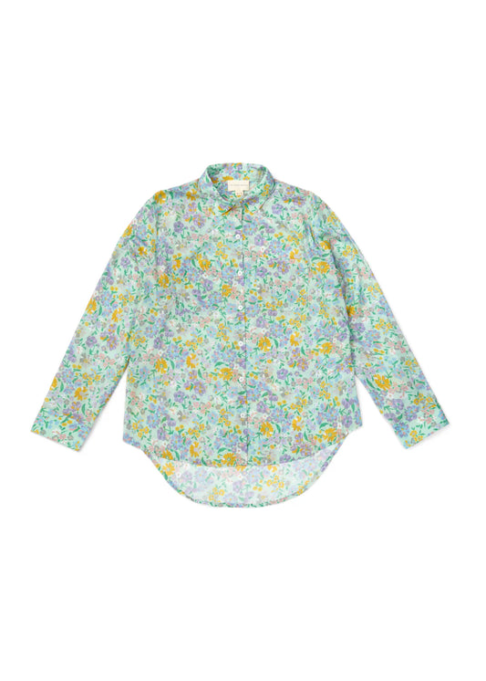 Jenny Shirt - Larger Floral Frosty Green
