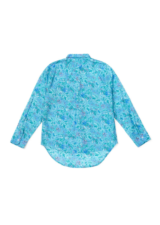 Jenny Shirt - Larger Floral Little Boy Blue