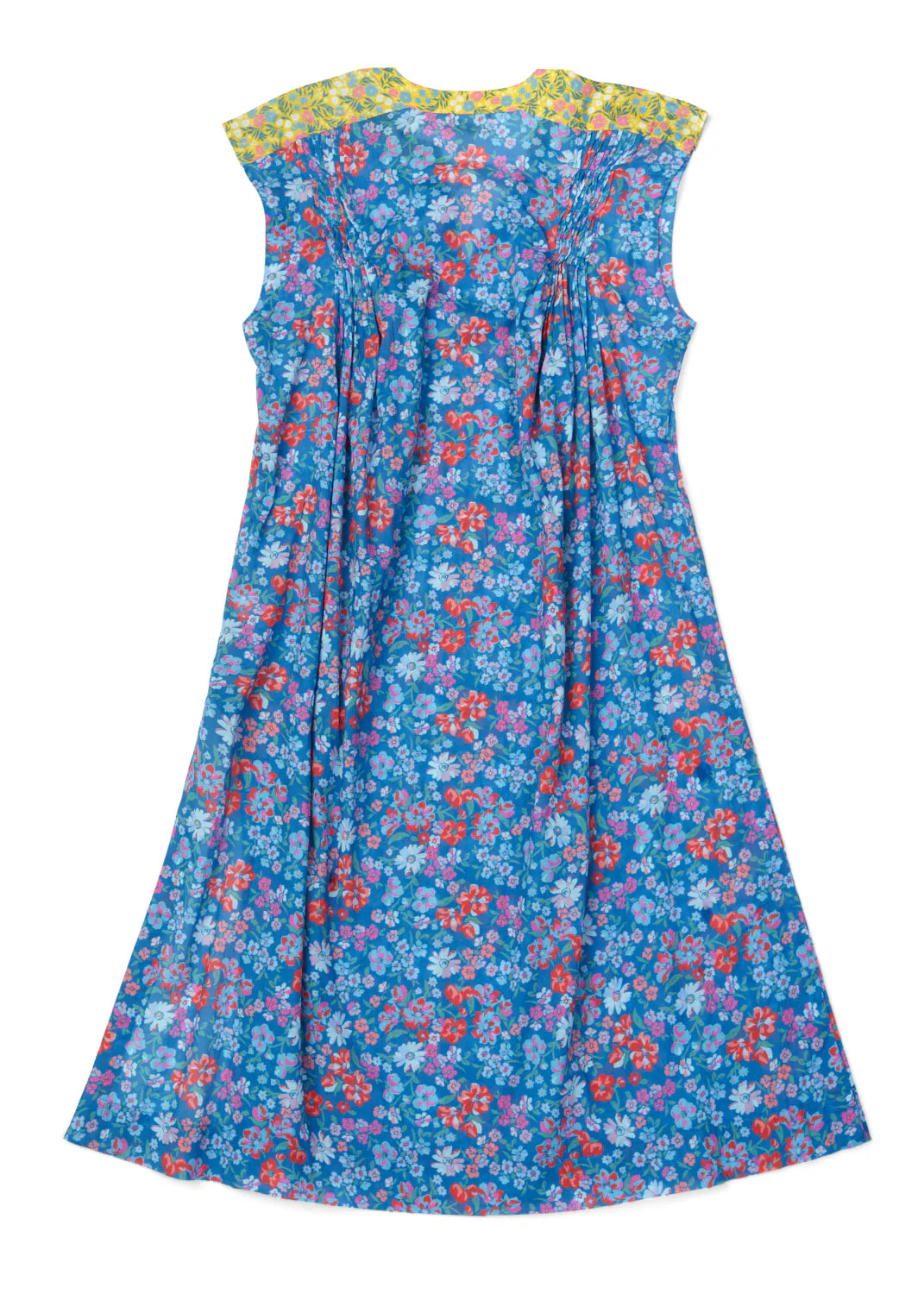 Laurie Kaftan - Larger Floral Blue Ashes