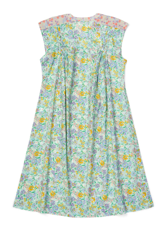 Laurie Kaftan - Larger Floral Frosty Green