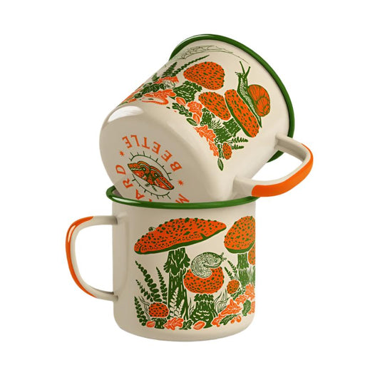 Mustard Beetle Enamel Mug