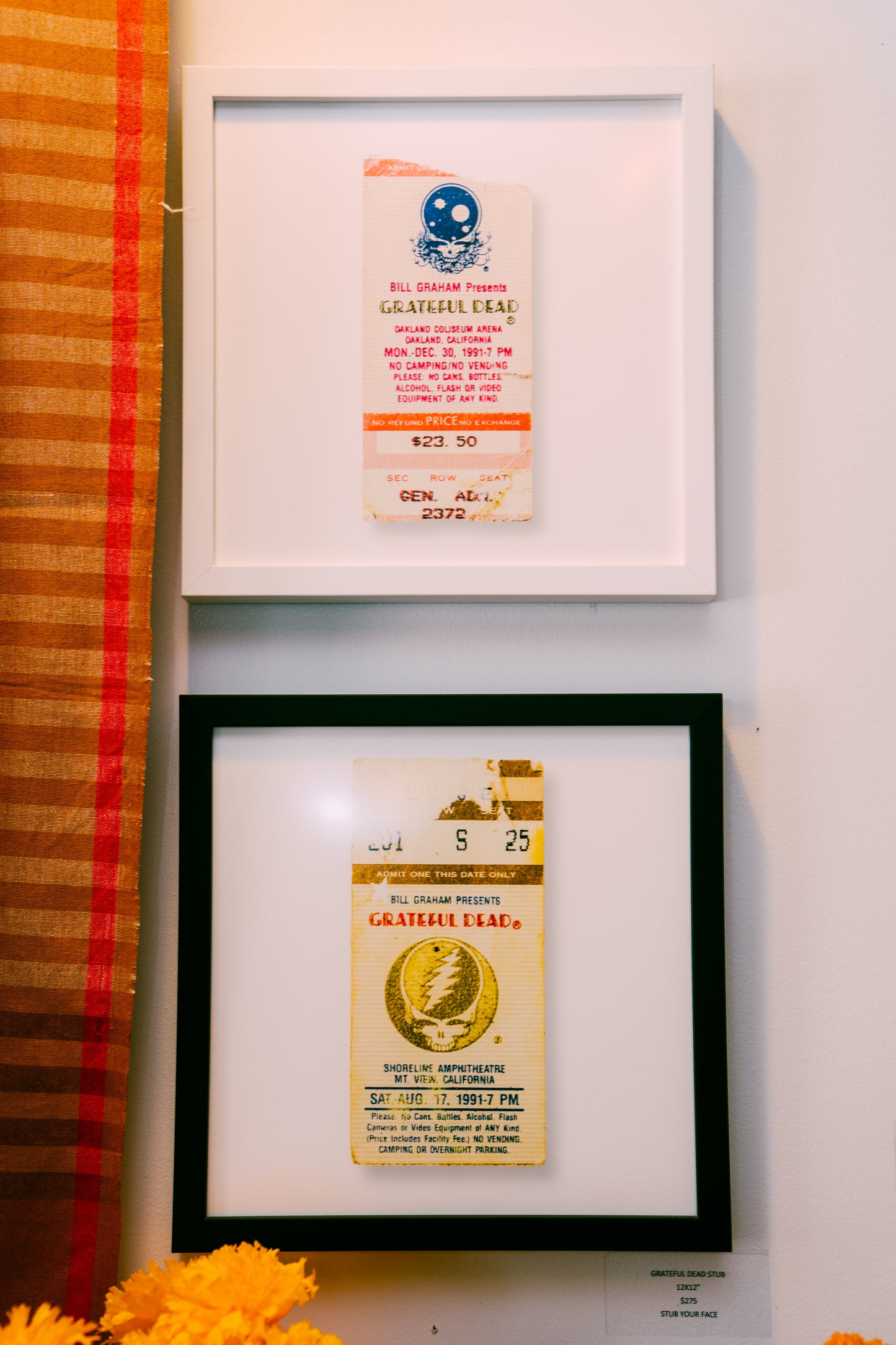 12x12 Framed Stub