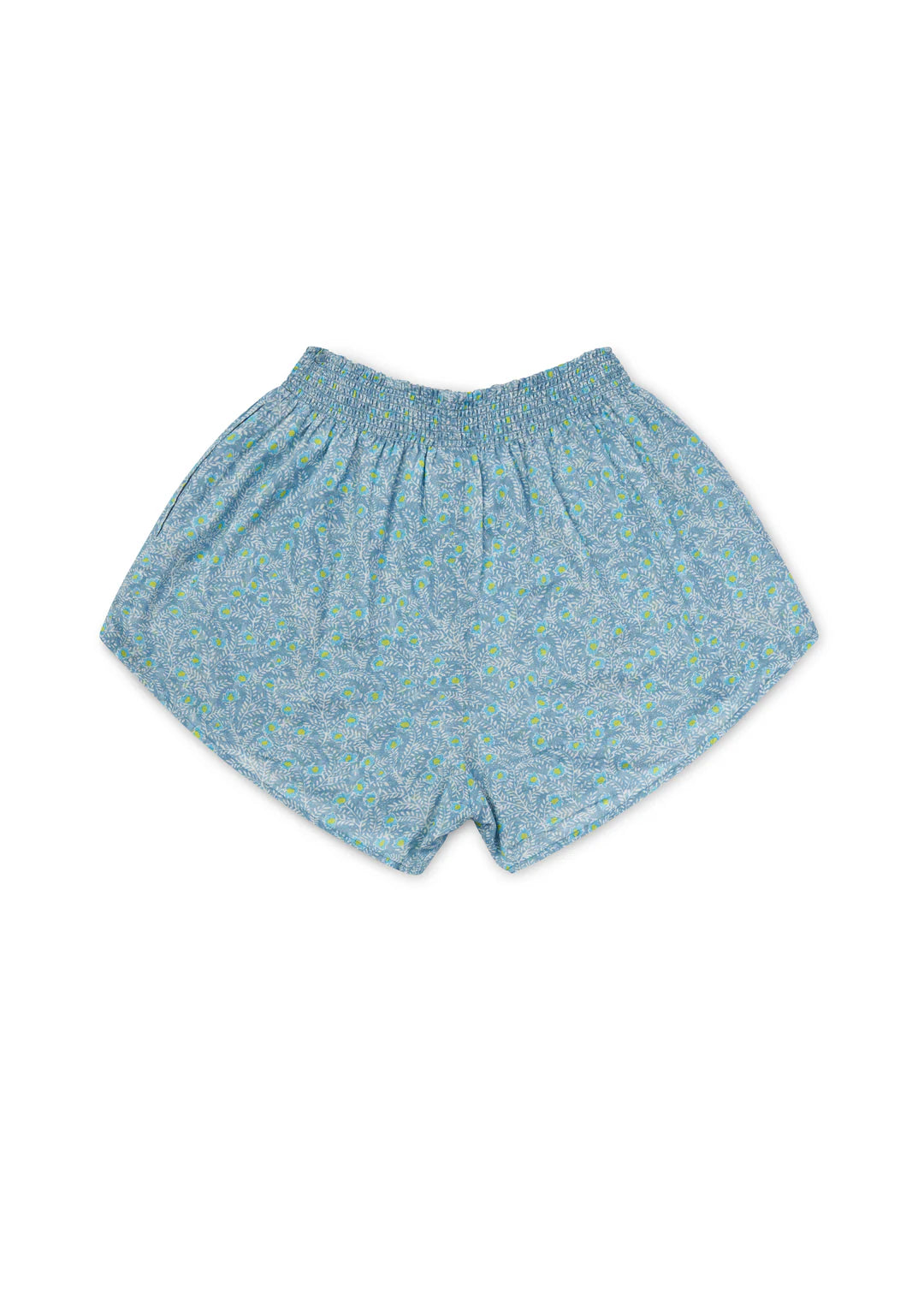 San Rafael Short - Washed Denim/Lime