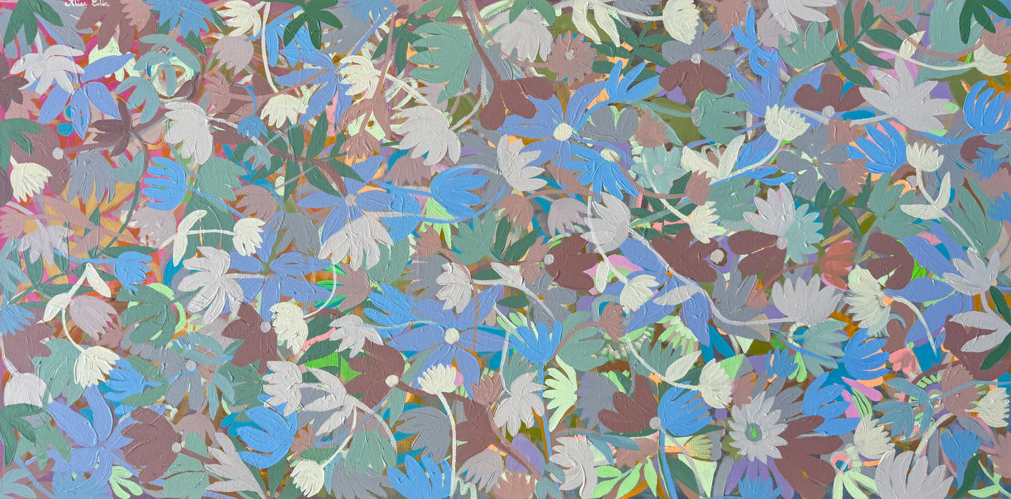 48x24 Twilight Florals II