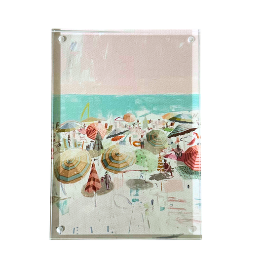"Salty Hair" Framed Print