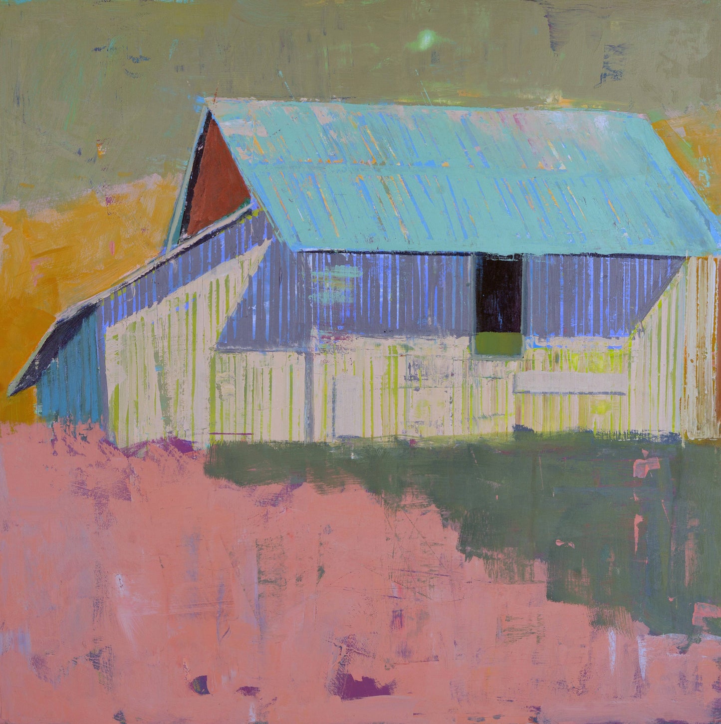 18"x18" Spring Shade Framed