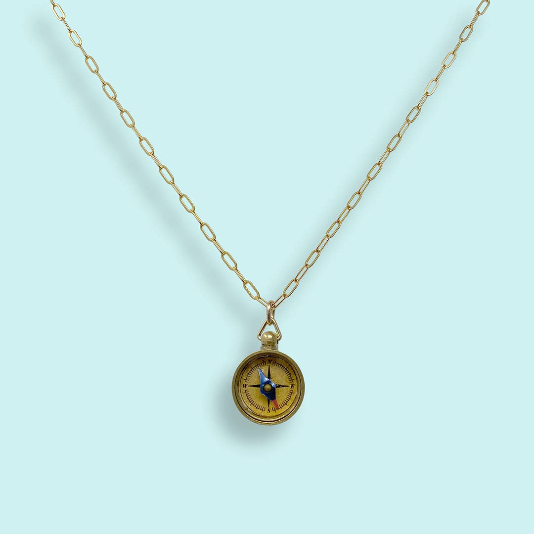 Tiny Compass Necklace