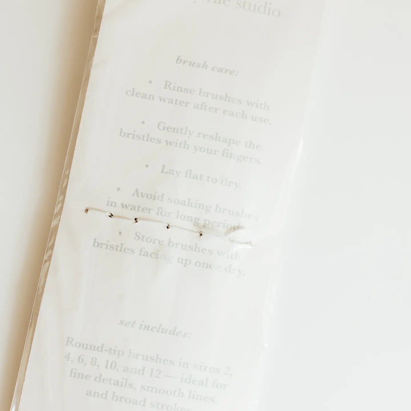 Round Watercolor Brush Set