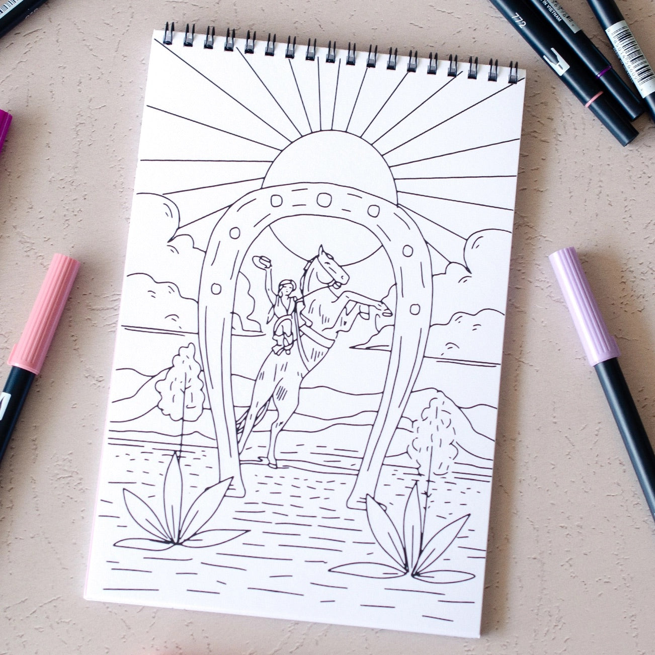 Cosmic Cowgirl Coloring Book