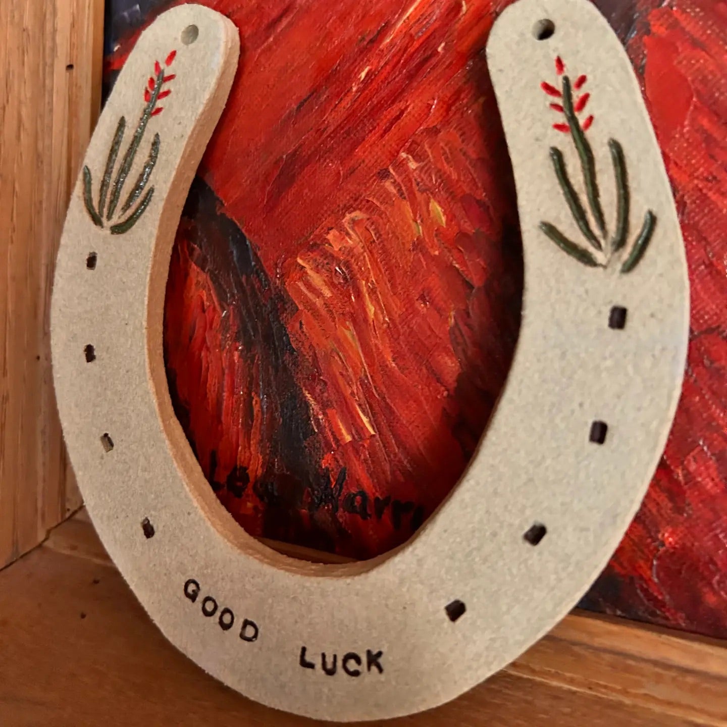 Good Luck Ceramic Horseshoe