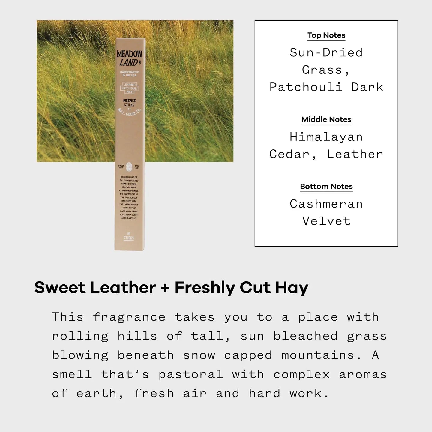 Meadow Land Incense Sticks
