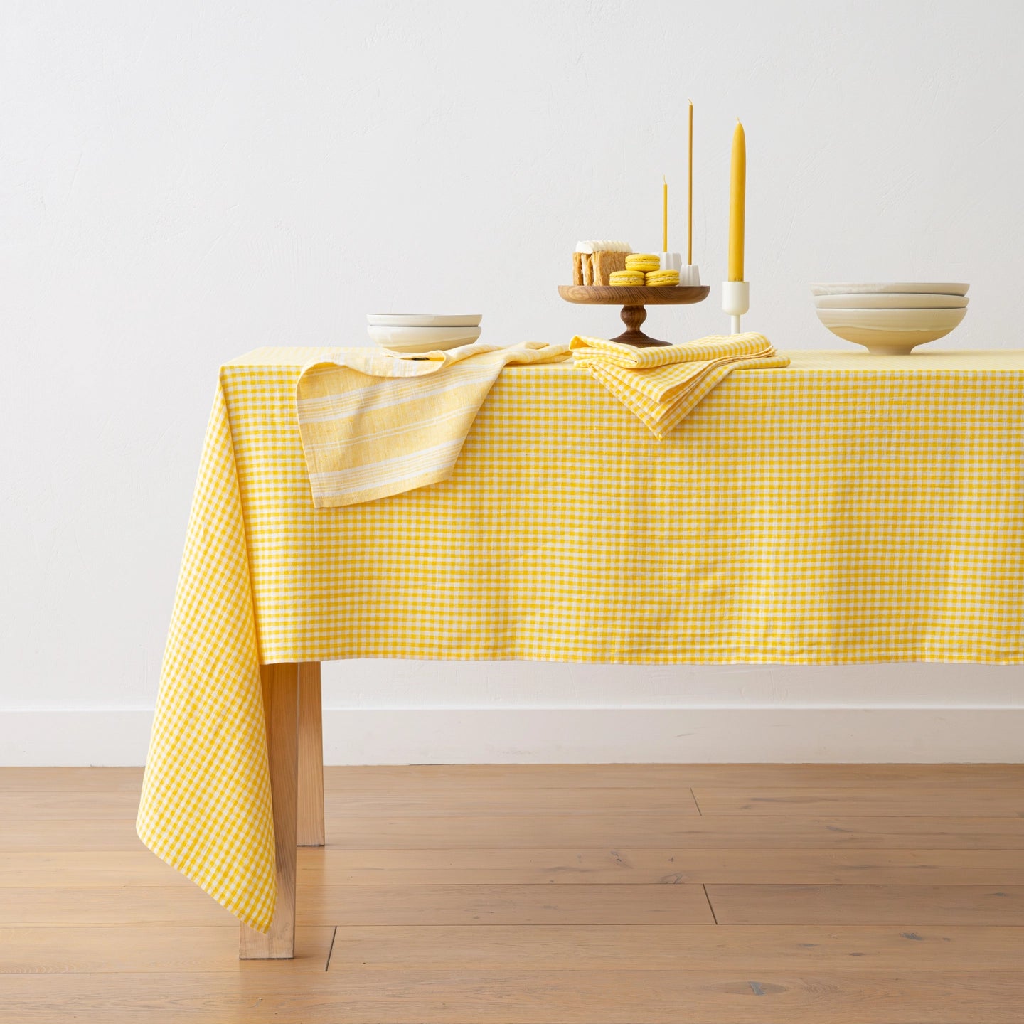 Linen Tablecloth Gingham